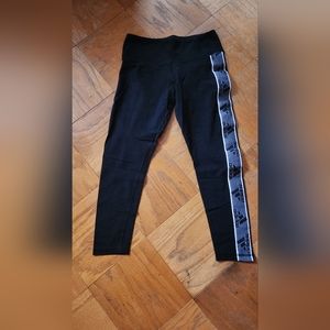 $60 adidas repeat logo 3 stripe 7/8 length capri workout/running/gym leggings